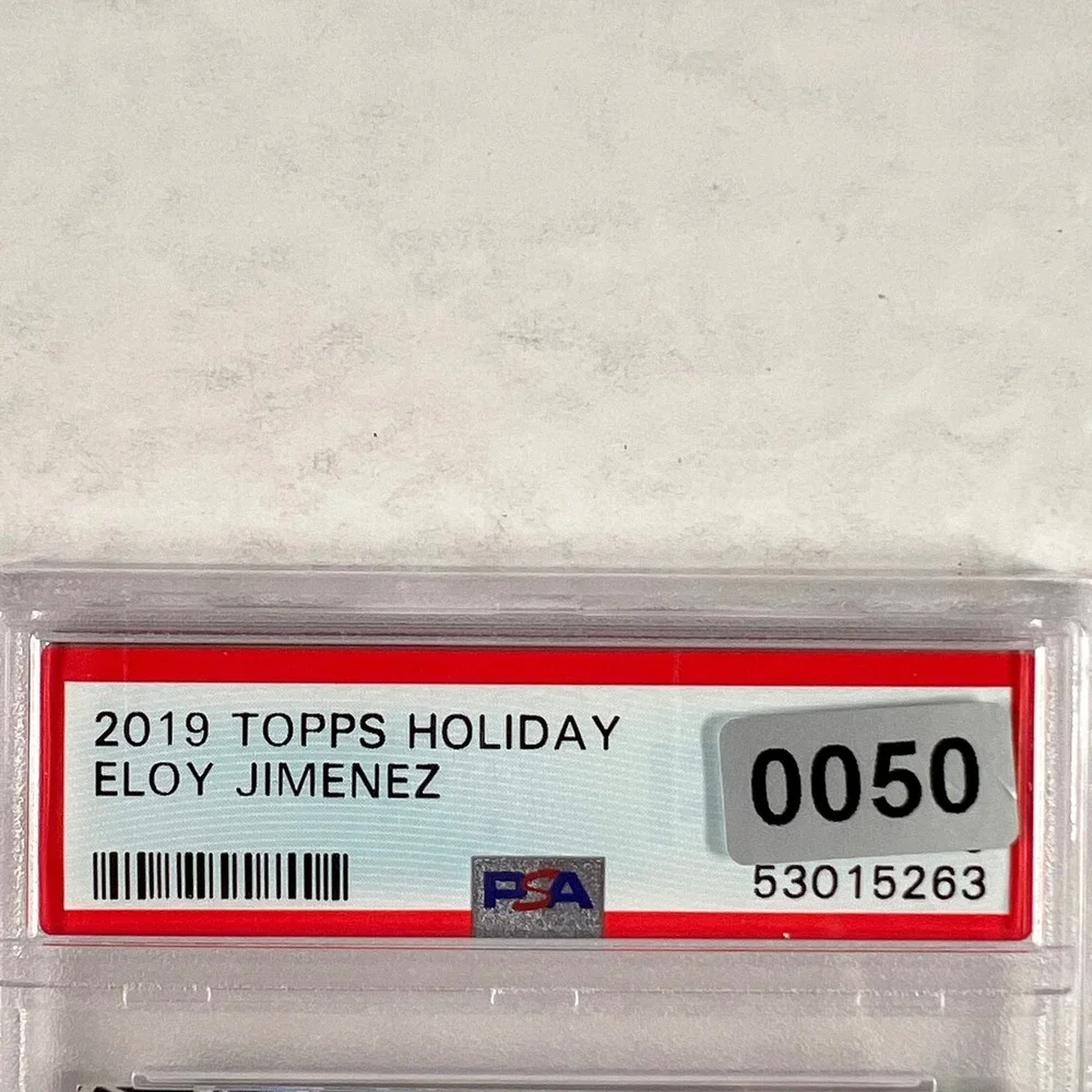 2019 Topps Holiday Eloy Jimenez Rookie Card #101 PSA 9 Mint Chicago White Sox RC